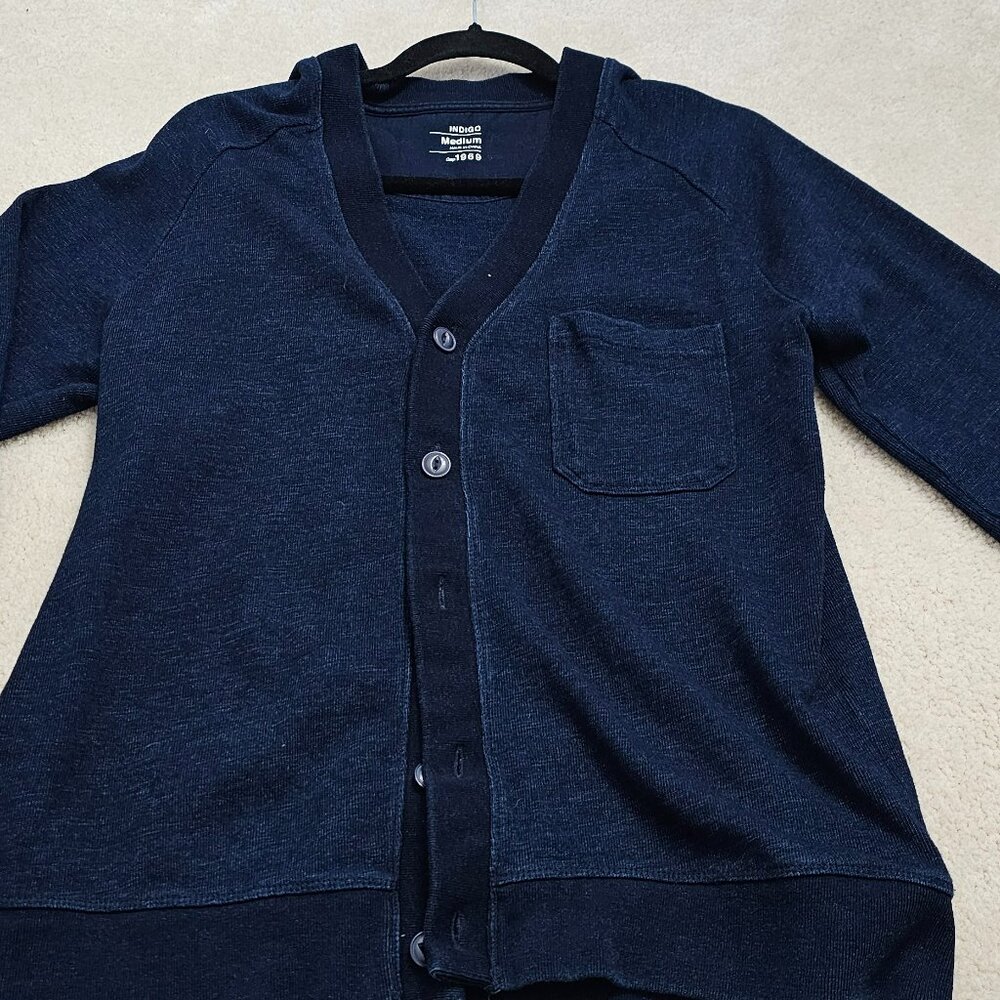 Men's Gap brand Cardigan sweater Indigo color
